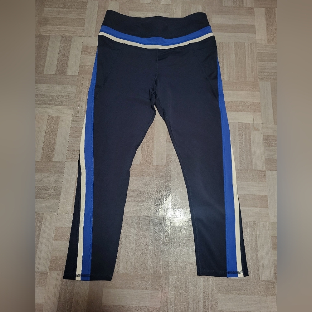 -Nautica navy striped leggings